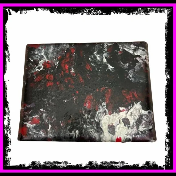 New Artisan Hand Painted By Me Gothic Poured Vintage Cigar Box By Arturo Fuente